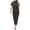 Black, variant on Sentmoon Sleep Wear Set for Women Short Sleeve Womens Tops and Work Pants for Women Comfy Regular Fit Womens Pajama Sets S-XL