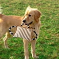thumbnail image 3 of Almohada para para perros, con 3 asas cómodas para perros pequeños, medianos y grandes, juguete para para perros, juego interactivo para Marrón Sunnimix Almohada de entrenamiento de mordida, 3 of 8