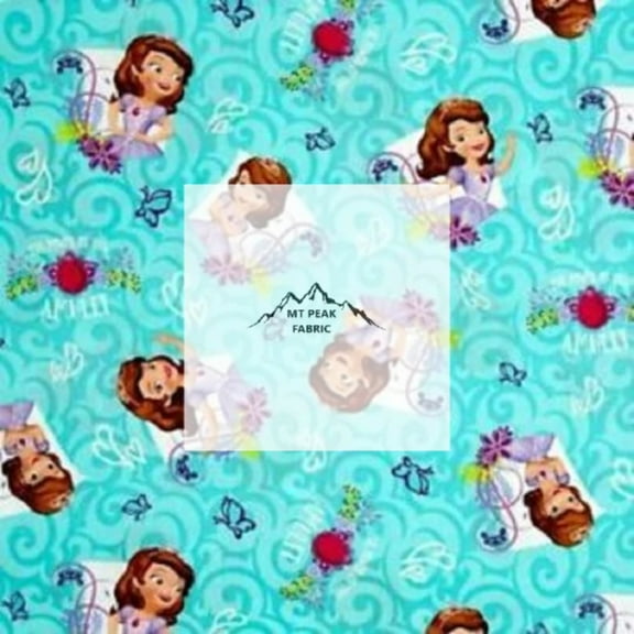 Sofia the First Butterflies Cotton Fabric