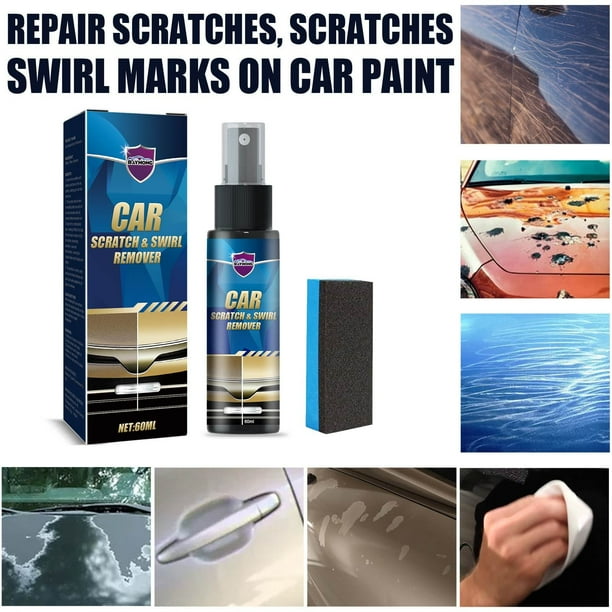 Fiudx Spray Restaurador para Coche, Limpiador En Espuma Multiusos, Potente Descontaminante, para Coche, Cocina, Hogar, Fácil Reparación de Arañazos, Aplicación Universal, Capacidad de 60 Ml