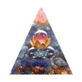 thumbnail image 1 of Regalos de estatuilla de decoración de mesa de oficina en casa curativa de meditación de pirámide de cristal, 1 of 8