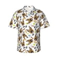 thumbnail image 2 of Goofa German Shepherd Dog Hawaiian Shirt for Men, Unisex Summer Beach Casual Short Sleeve Button Down Shirts,Aloha Tropical Floral print shirt-Small, 2 of 9