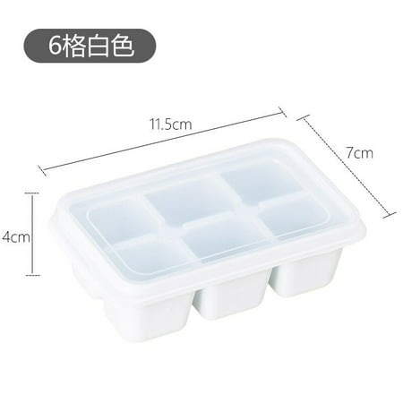 

6 Grids Silicone Ice Cube Mold with Lid DIY Ice Cream Making Tools Ice Tray Mould Handmade Chocolate Jelly Mold Ice Cream Mar
