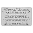 thumbnail image 1 of Bewildely Padre madre hijo Feliz cumpleaños grabado regalos en efectivo acero inoxidable Retro grabado monedero insertar tarjetas manualidades fiesta Decoración del hogar Tipo 6 Bewildely HA067349-06, 1 of 6