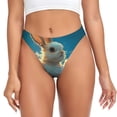 thumbnail image 1 of Balery Cute Angel Winged Rabbit Tangas de Algodón para Mujer con Estampado – Ropa Interior Sexy, Transpirable, G-string-3X-Large, 1 of 6