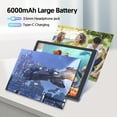 thumbnail image 4 of PUTECCH Tablet 10 inch, Android 14 Tablet, 32GB ROM 1TB Expand Computer Tablets, Quad Core Processor 6000mAh Battery, 1280x800 IPS Touch Screen, 2+2MP Dual HD Camera, Bluetooth Wifi Tablet PC，Blue, 4 of 10