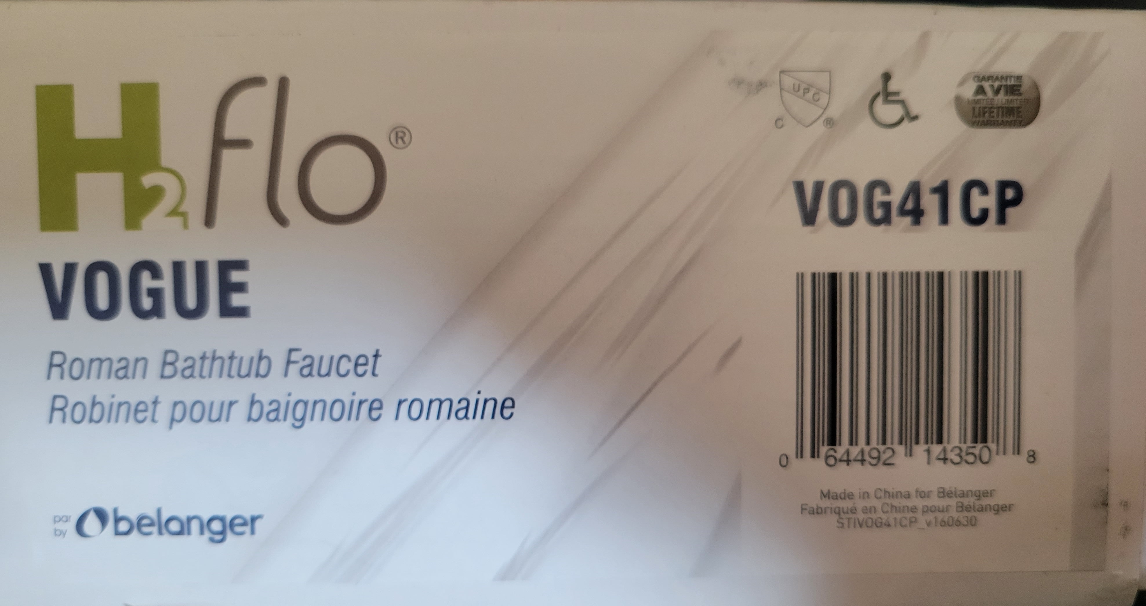 H2Flo Vogue Roman Bathtub Faucet