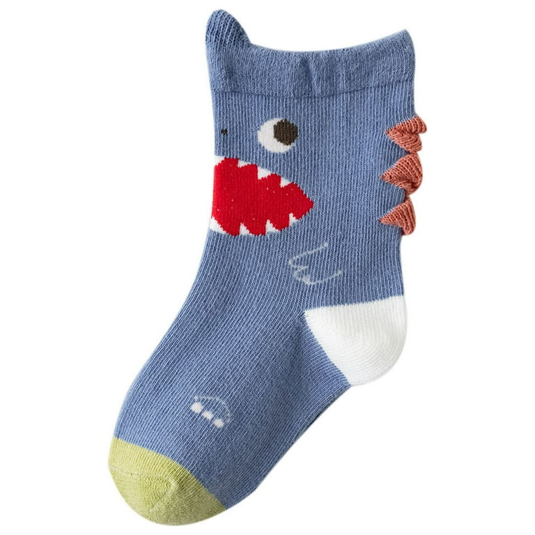 Lovskoo Pairs Toddler Baby Boys Dress Socks Dinosaur