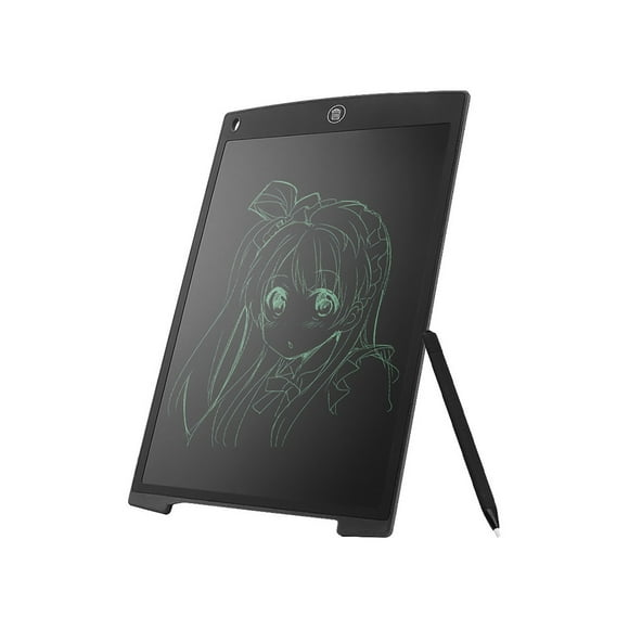 Abody Tablette d'Écriture Numérique LCD 12 Pouces Tableau Graphique Portable Noir