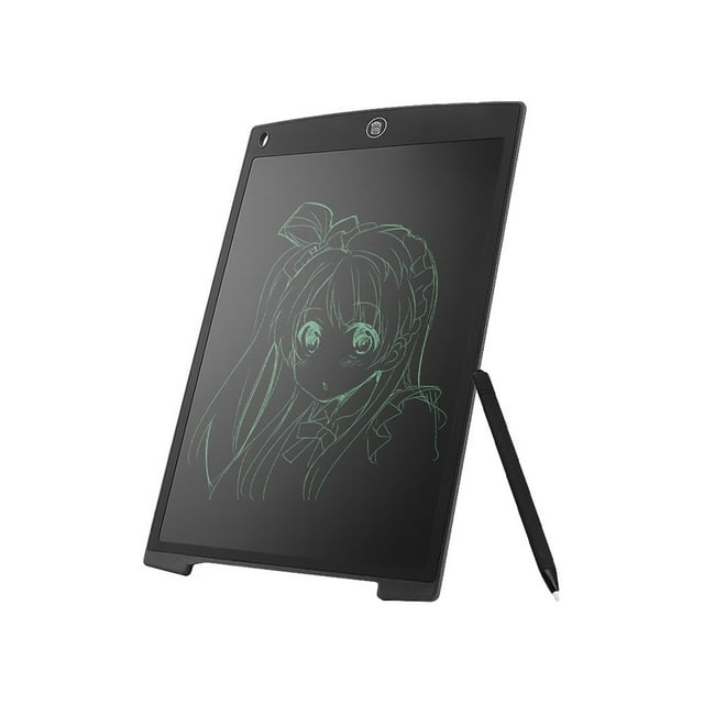 Abody Tablette d'Écriture Numérique LCD 12 Pouces Tableau Graphique Portable Noir