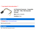 thumbnail image 2 of A/C Electrical Connector - Compatible with 1980 - 1982, 1984 Chevy Corvette 1981, 2 of 2