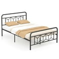 thumbnail image 2 of Costway Full Size Bed Frame Mattress Foundation with Headboard 12.5" Under-bed Storage Black, 2 of 10