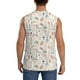 thumbnail image 4 of Fotbe Doodle Wine Men's Camiseta sin Mangas Estampada para Hombres, Playera Casual para Gimnasio, Entrenamiento, Playa-Small, 4 of 7
