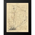 thumbnail image 2 of USGS 15x18 Black Modern Framed Museum Art Print Titled - Dayton Ohio Quad - USGS 1906, 2 of 5