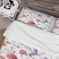thumbnail image 4 of Designart 'Vintage Pattern: Bird, Flowers, Leaves' Farmhouse Duvet Cover Set, 4 of 4
