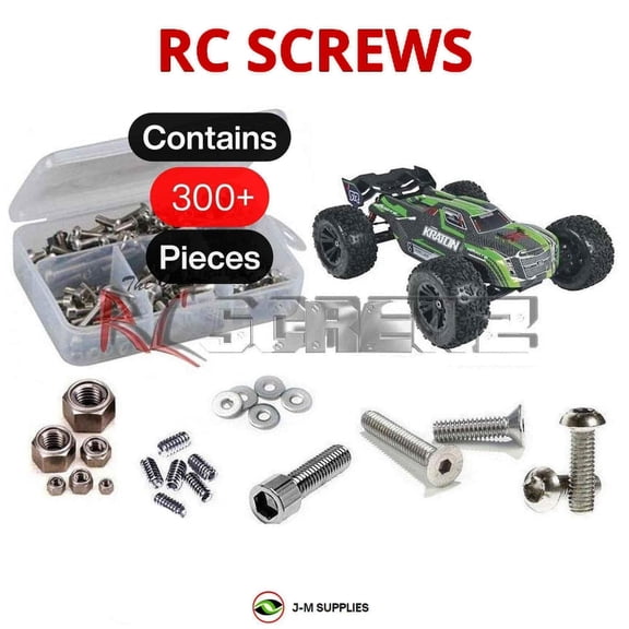 RCScrewZ Stainless Screw Kit arrm007 for Arrma Kraton 6s BLX V1 1/8 Monster Truck (#AR106005) | SET