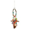 thumbnail image 2 of Bird Swing Toys,  Swing Toy Colorful Natural Material  For  S, 2 of 8