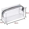 thumbnail image 4 of Estuche transparente para lápices, bolsa de plástico transparente grande para lápices, bolsa de maquillaje Tr, 4 of 5