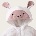 thumbnail image 7 of Otqutp Toddler Infant Plush Zip Up Hooded Romper Animal Lamb Long Sleeve Jumpsuit Unisex Baby Warm Fall Winter One Piece Outfit, 7 of 7