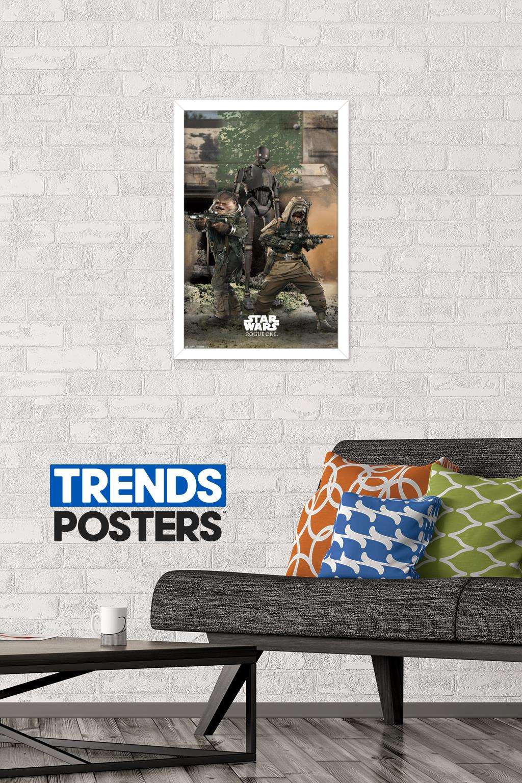 Star Wars: Rogue One - Trio Wall Poster, 14.725" x 22.375", Framed