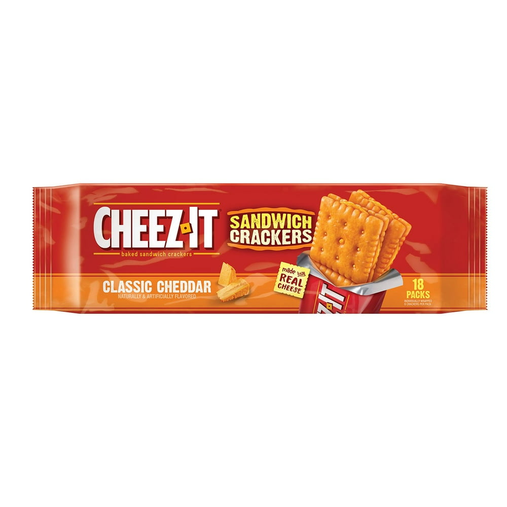CheezIt Sandwich Crackers Classic Cheddar (18 ct.)