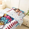 thumbnail image 3 of Erosebridal Kids Sports Twin Comforter Sets, Baseball Ice Cream Bedding Set, Colorful Polka Dots Reversible, 1 Comforter and 1 Pillowcase, 3 of 6