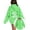Green, variant on ZHOGXU Girls Casual Hooded Sweatshirt Cartoon Letter Print Long Sleeve Pullover Hoodie With Pocket For Kids School Clothes Loose Fit Everyday Wear,Light Blue,12-13 Years