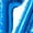 Blue, variant on Letter Balloons - PAJAMA PARTY 16" Inch Alphabet Letters Foil Mylar Balloon Bachelorette or Bridal Shower Party Banner (Pink)