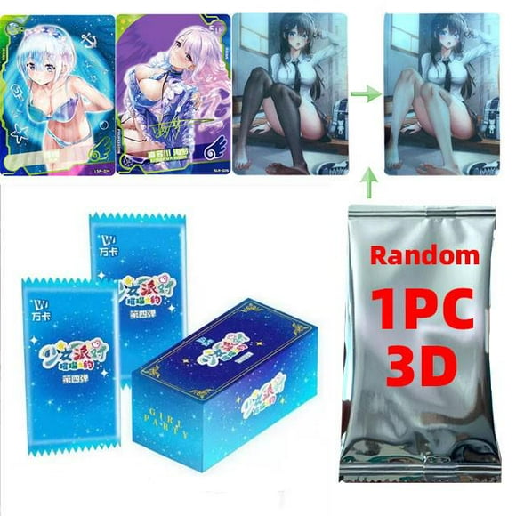 Carte Goddess Story WAIFU + 1 pièce, Collection 3D, cartes de déesse Anime, cadeau d'anniversaire pour enfants, jeu cartes PTR, jouets de Table