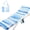 Blue Waves, variant on Catalonia USA Flag Lounge Chair Towel Cover, Large Quick Dry Beach Chair Covers, No Sliding Chaise Cover Towel for Outdoor Travel Pool Patio Sunbathing, Patriotic Themed for Memorial Day, 4th of July