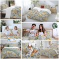 thumbnail image 6 of Yellow Rose Bedding 3 Piece Duvet Cover Set Twin Size, Vintage Country Botanical Floral Vines Soft Microfiber Comforter Cover with Zipper Closure & Pillowcases, Wrinkle & FadeResistant Quilt Cover, 6 of 9