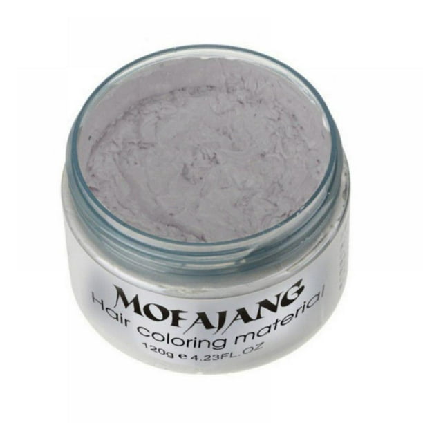 Unisex DIY MOFAJANG Hair Color Wax Mud Dye Cream Temporary Modeling - White  