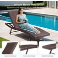 thumbnail image 2 of Vitarpatio Wicker Outdoor Chaise Lounge Chairs Set of 2, Rattan Patio Loungers Recliner Tanning Chairs, 2 of 10