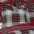 thumbnail image 5 of - Spencer Plaid Quilt - Twin - Christmas Tartan Plaid - Green, White, Red - Quilt (68x86in.) - Reversible - Cotton/Poly, 5 of 7