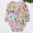 thumbnail image 2 of FYDUU Baby Girls Long Sleeve Onesies Bodysuits One-Pieces Cute Print Romper Outfit For Toddler Soft Comfortable Everyday Wear Fashionable Cute 12-15 Months, 2 of 5