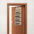 thumbnail image 3 of Organizador de armario de puerta Soporte de armario sobre puerta / montaje en pared Ahorre ganchos Ventana visualizada 4 bolsillos Bolsas de Beige Soledad Bolsillo de almacenamiento, 3 of 8
