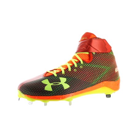 Under Armour Mens Harper One Mid ST LE Baseball Pattern Cleats Red 16