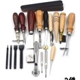 thumbnail image 2 of Kit de Artesanía de Cuero, Herramientas de Trabajo de Cuero Profesional Herramientas de Artesanía de Cuero Tallado DIY Hecho A Mano Groover Kits de Herramientas de Cuero, 2 of 4