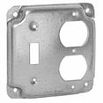 thumbnail image 3 of (3 pack) Hubbel Electric Raco 4in. Square 2 Gang Combination Duplex & Toggle Box Cover 906C, 3 of 3