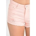 thumbnail image 4 of American Bazi Women's Colored Distressed Shorts - PCH - 3XL, 4 of 4