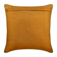 thumbnail image 2 of The HomeCentric Decorative Pillow Cover Gold Brown Throw Pillow Cover Pintucks Solid Pillow Cover Decorative Pillow Cover Pack of 2 14x14 inch (35x35 cm) Gold Brown Square Silk - Gold Brown Pleats, 2 of 5