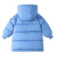 thumbnail image 5 of EnJoCho Girls Hooded Puffer Long Coat Zipper Lightweight Winter Warm Quilted Jacket Outerwear Kids 3-12 Years Parka Anorak Snow Coat Down Jacket Winter Wear Clothing Apparel, 5 of 5
