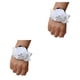 thumbnail image 2 of Moyic Ramillete de muñeca de rosa de satén hecho a mano de larga duración para bodas y bailes de graduación, elástica Type11 NO11, 2 of 6