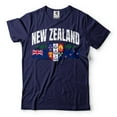 thumbnail image 4 of New Zealand Unisex Shirt New Zealand Country Flag Logo Shirt Mens Womens New Zealand Shirt (Small Grey), 4 of 6