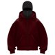 thumbnail image 4 of Chaqueta deportiva de invierno de color liso para niños, de manga larga, con capucha, informal, con cremallera y bolsillos, de poliéster, 4 of 5