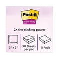 thumbnail image 2 of Post-it Super Sticky Notes, 3 in x 3 in, Playful Primaries, 5 Pads, 2 of 5