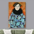 thumbnail image 2 of wall26 Canvas Print Wall Art Portrait of Johanna Staude Gustav Klimt Classic Illustrations Fine Art Decorative Vintage Colorful Historic Multicolor Retro for Living Room, Bedroom, Office - 24"x3, 2 of 5