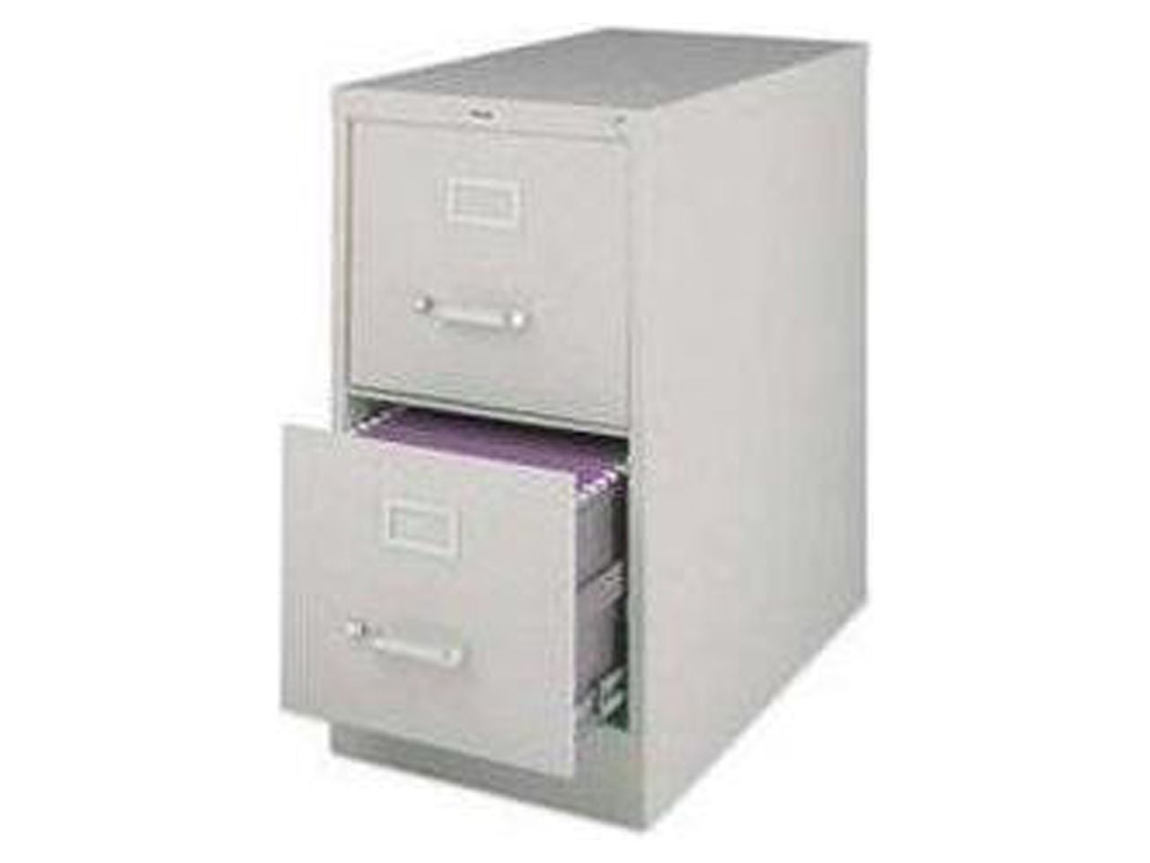 Lorell 2-Drawer Lockable Vertical File Cabinet with Lock, Beige
