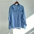 thumbnail image 3 of Button down Shirts for Women Fashion Women Casual Long Sleeve Turndown Collar Button Shirt Tops, 3 of 3