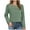Green, variant on AKOEE Women's Waffle Knit Tops Hollow Out Lace Patchwork Crewneck T-Shirts Short/Long Sleeve Thin Base Sweater (XL, Green|Short-Sleeve)